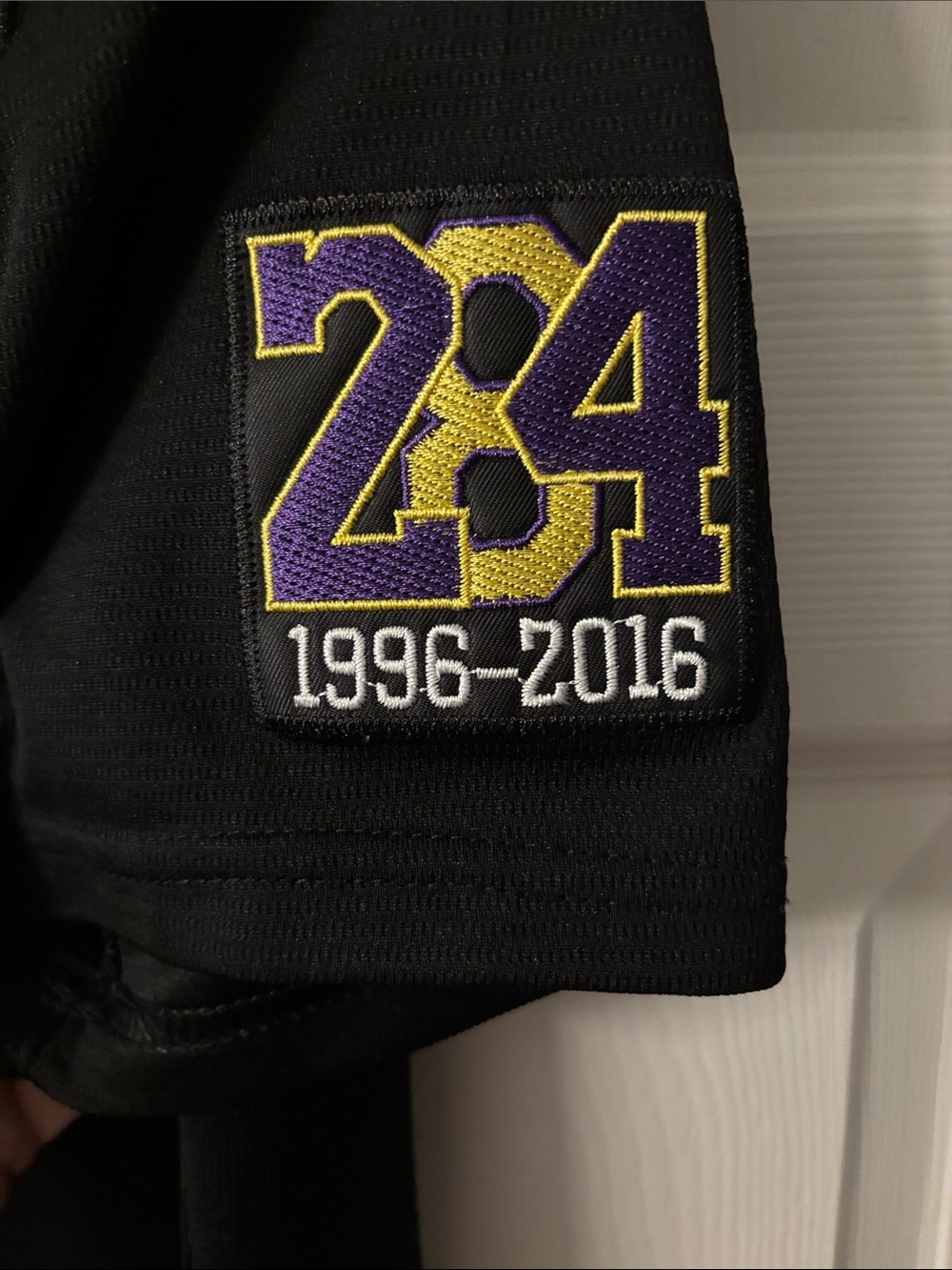 Kobe Bryant Custom Kids' Mamba Baseball Jersey with Purple & Gold Accents - Picture 4 of 6